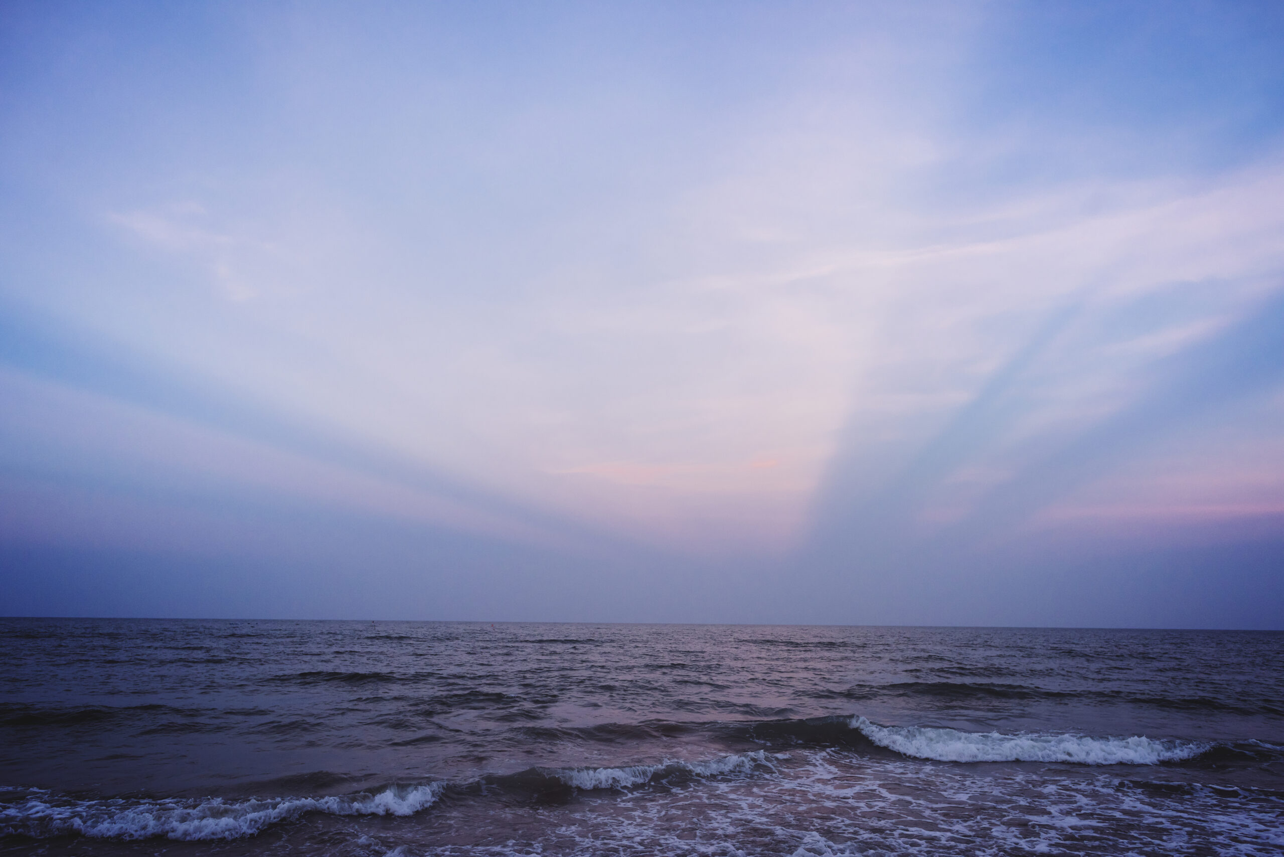 A scenic of sunrise at the beach